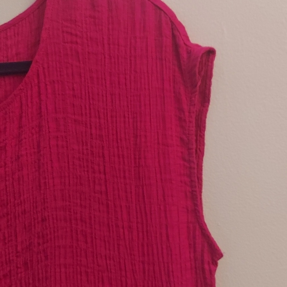 KNOX ROSE Magenta Tiered Sleeveless Baby Doll Dress - Picture 3 of 12